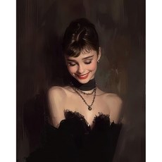 명화 인테리어 그림 액자 감성 포스터 유화풍 거실 벽장식 아트프린트 오드리헵번