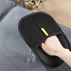 대형 고양이 강아지 털제거장갑 정전기 브러쉬패드 제거기 청소 청소기, 털제거장갑-노란라벨