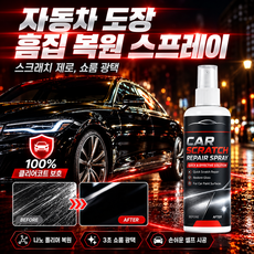 1/1+1 자동차 도장 흠집 복원 스프레이 자동차 컴파운드 흠집 제거제 올인원 케어 차량용 스크래치 복원 리페어 스프레이 100ml 2개