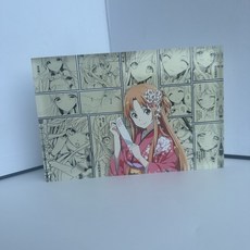 亞絲娜祈福生日磚刀劍神域動漫週邊，高透亞克力磚立牌，客製化潮流精品, 亞絲娜款,15*10*1.5厘米, 1個