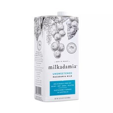 milkadamia 夏威夷堅果奶 無糖原味, 946ml, 1瓶