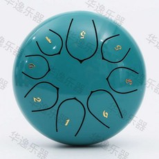 6인치 8음계 스틸 음계 악기 뮤직 텅드럼 행드럼 풀패키지, 1개