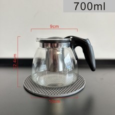 高硼硅玻璃燒水壺 泡茶專用耐熱防爆水壺 適用明火電陶爐 茶吧機通用保溫壺, 700毫升加厚