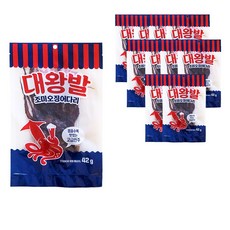 추억의 간식 대왕발 조미오징어 42g x 10봉 부드러운 오징어다리 망족 인기안주