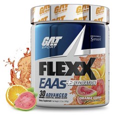 Gat Sports Flex EAA + 保濕粉 柳橙番石榴味, 1個, 345g