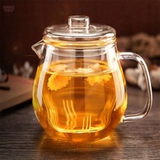 비비의잡화점 내열유리 차포트 500ml 내열강화유리찻잔티포트세트