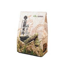 富里農會 富麗稻香米棒 蛋香原味/海苔風味 - 非油炸 花蓮特產米製 伴手禮 (20支入/包), 1個, 富麗稻香米棒-海苔風味