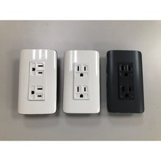 國際牌Panasonic RISNA系列接地雙插座附蓋 15123 151236 開關插座, 1個, 雙插座附接地5.5mm絞線 151236,灰色 銀邊