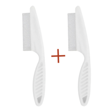 반려동물 촘촘한 미용 눈꼽빗 대형 2개, 1개, 화이트