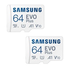 SAMSUNG 三星 EVO Plus MicroSD記憶卡 MB-MC64KA/KR 2入, 64GB