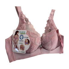 A&J #9132 無鋼圈內衣 BCDE罩杯 透氣舒適 無縫親膚內衣, 豆沙粉