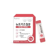 뉴트키즈철분 30포 3bx 어린이철분제 영양제 아기 키즈 유아, 39g, 1개