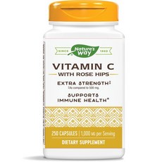 Nature's Way 然萃維 維他命C 1000mg&玫瑰果膠囊, 250顆, 1罐