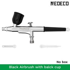 에어브러시 중력 피드 듀얼 액션 키트 트리거 스프레이건 분무기 메이크업 아트 공예 모델 페인트 취미 0.2mm, 7.NCT-SJ131BB