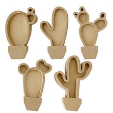 선인장 나무 입체액자(모스화분 선인장)콜크클레이, 콜크-빨강