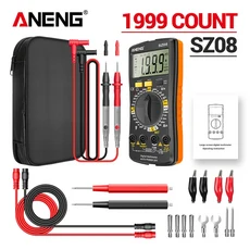 ANENG 초박형 스토리지 계량기 전문 디지털 멀티미터 자동 전압계 AC 220V 저항 핸드 테스터 SZ08, 04 SZ08 Pro Orange