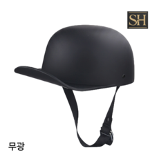 선호그룹 스냅백헬멧 유광 무광 철모 하이바 소두핏 오토바이 오프로드 반모 배달 배달대행 바이크 초경량 야구모자 헬멧, XL, 무광 검정