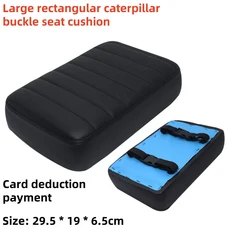 MTB 승객석 쿠션 부드러운 확대 메모리 폼 인체 공학적 디자인 자전거 후면 어린이 시트 컴포트 패드에 적, 06 Square Snap Button L, 1개