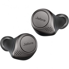 Jabra Elite 75t – 충전 케이스 포함 완전 무선 이어버드 티타늄 블랙 편안하고 안정적인 착용감 긴 배터리 수명 뛰어난 음질을 자랑하는 액티브 노이즈 캔슬링 블