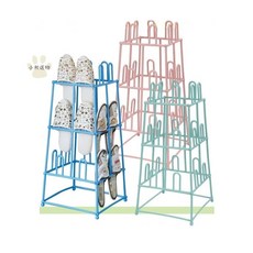 佳斯捷 金元素鞋架 拖鞋架 置物架 整理架, 綠色, 1個