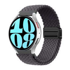 갤럭시워치 호환 마그네틱 브레이드 스포츠 루프 스트랩 워치8/7//6/5/4/ 40mm 44mm 45mm 43mm 47mm 42mm 46, 다크 그레이 다크 그레이