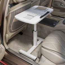 차량용 보조 책상 선반 노트북, 22_블랙 40x28 높낮이조절 접이식, 1개
