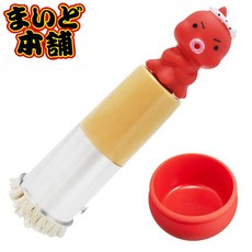 KAI貝印 章魚燒油刷 DS-1019 附收納盤, 紅色, 1個