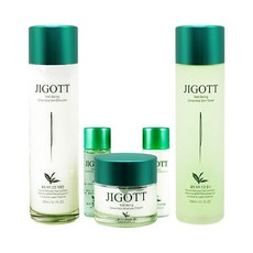 지고트 웰빙녹차 스킨케어 로션 토너 크림 3종 세트(스킨 +로션 +크림 +스킨샘플 +로션샘플), 1세트