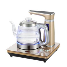 Felsted 菲仕德 全自動加水電熱水壺 1.2L 玻璃快煮壺 1350W 觸控 LED顯示, 黑色水柱款胖玻璃壺110v/60hz, 1個