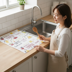 주방 싱크대 서랍장 방수 시트 오염 방지 수납 깔개 매트, 1개