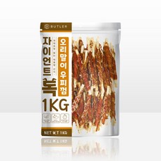 자이언트독 오리말이 우피껌 1kg 대용량 강아지 간식, 단품, 1개