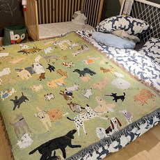 담요 스타일 침실 수평버전 3 소파 커버 0x60cm 더블 거실 소파, 1개, V. 도그파크 수직형 30x60cm