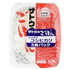 사토의 밥 코시히카리 3식 세트, 1개, 1g