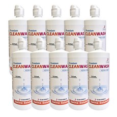 크린워시 렌즈 식염수 프리미엄식염수 렌즈세척액 렌즈세정액 렌즈용액, 10개, 350ml