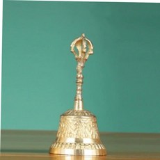 종소리벨 손잡이 핸드벨 황동 알림종 클래식 호텔 주물종 59000EA 1EA, 골드