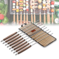 꼬챙이 숯불 닭 소고기 바베큐 꼬치구이 쇠꼬지 캠핑