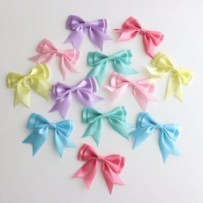 20색상 7센치 더블 완성 선물 포장 장식 완제품 리본, 50개, 17번색상