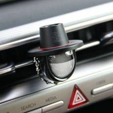 갓 디퓨저 차량용 방향제 송풍구 클립 갓 디자인 고급 선물 방향제 자동차 인테리어, 다크실버_여울향