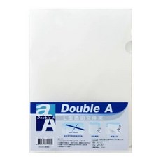 Double A L型文件夾 12入 超厚, 透明, 1包