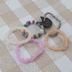 비즈키링 팔찌만들기 우레탄줄 투명 0.8mm got+47207Gx