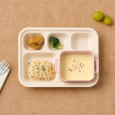 모던하우스 키즈세이프 렌지안심 국볼 + 플레이트 세트, 1세트, 핑크