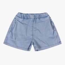 [밀리밤] 찰랑 데님 사이드턱 반바지 MLTH24451