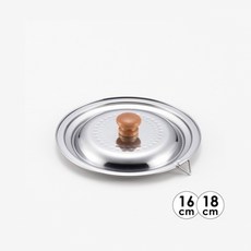 일본 요시카와 유키하라 스텐 편수냄비 뚜껑 3size, 1개, 18/20cm