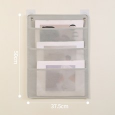 多層大容量門後收納掛袋, 米色3格