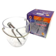 O-DAY 冰桶 夏季必備 透明冰桶 附冰夾 冰塊桶, 1個