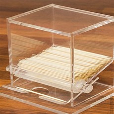 일상발견 이쑤시개 디스펜서 테이블비치용 원터치요지디스펜서 자동이쑤시개통 원터치작동 이쑤시개디스펜서 하나씩나오는 원터치이쑤시개통