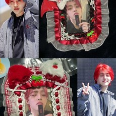 臺灣出貨-SEVENTEEN崔勝澈櫻桃成品聖誕卡套原創小卡S.coupsseventeen週邊, 1個, 星星款,無掛鏈