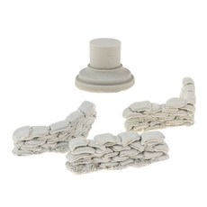 shangren WWII 군인 장면 액세서리 수지 그림 도색되지 않은 모래 주머니 벽 및베이스, 설명, 설명, 1개