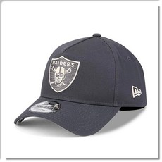 New Era 奧克蘭突襲者隊棒球帽 時尚休閒 透氣舒適 可調節, 灰, 1個