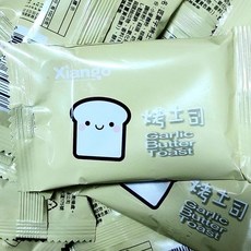 粿女兒商行 匠菓子 奶油香蒜烤土司脆片，酥脆香濃，獨立包裝，辦公室、郊遊、聚會零食首選, 10個, 9g